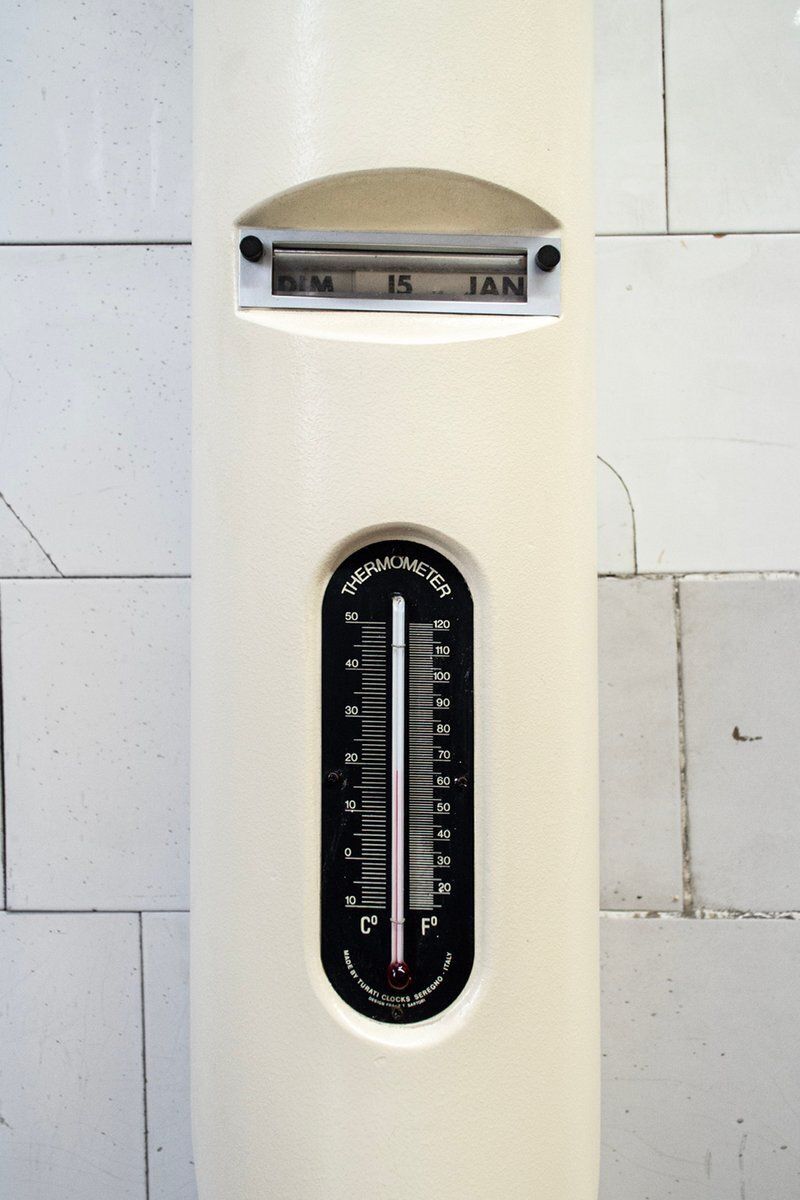 Column Clock, Calendar And Thermometer From Turati, 1970s photo 1662.0