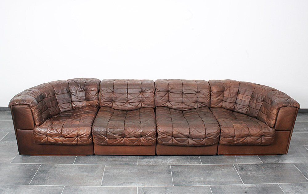 Ds11 Modular Sofa From De Sede, 1970s, Set Of 4 photo 6060.0