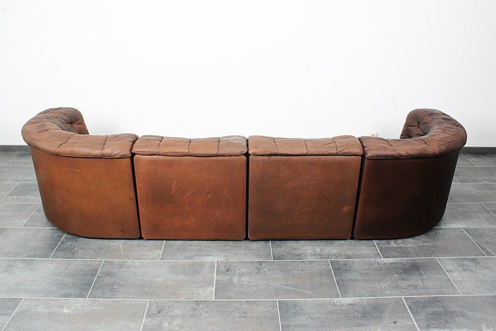 photo furniture Ds11 Modular Sofa From De Sede, 1970s, Set Of 4