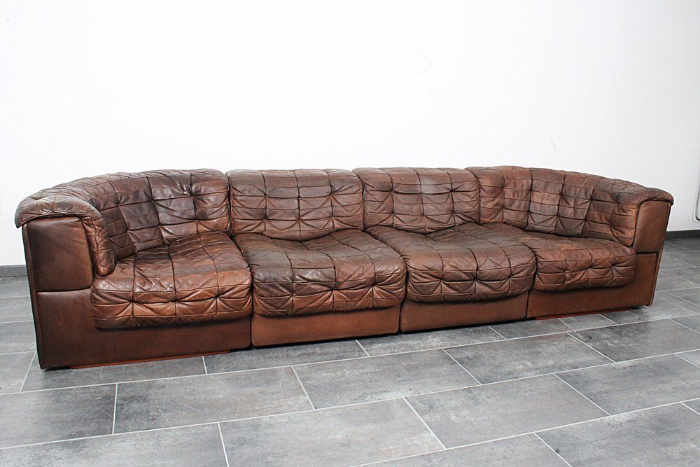 6060.0 Ds11 Modular Sofa From De Sede, 1970s, Set Of 4 photo