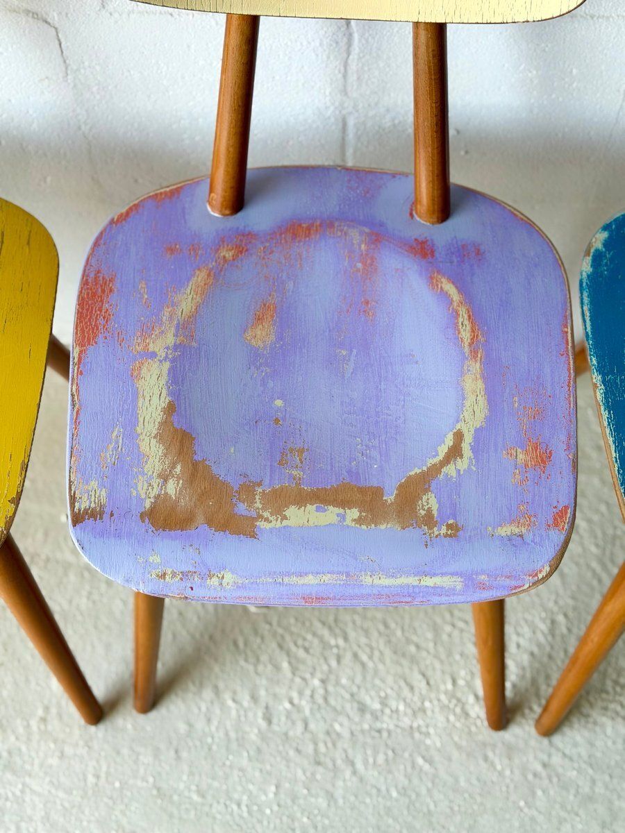 726.0 Eetkamerstoelen van Ton, 1960, set van 4 photo