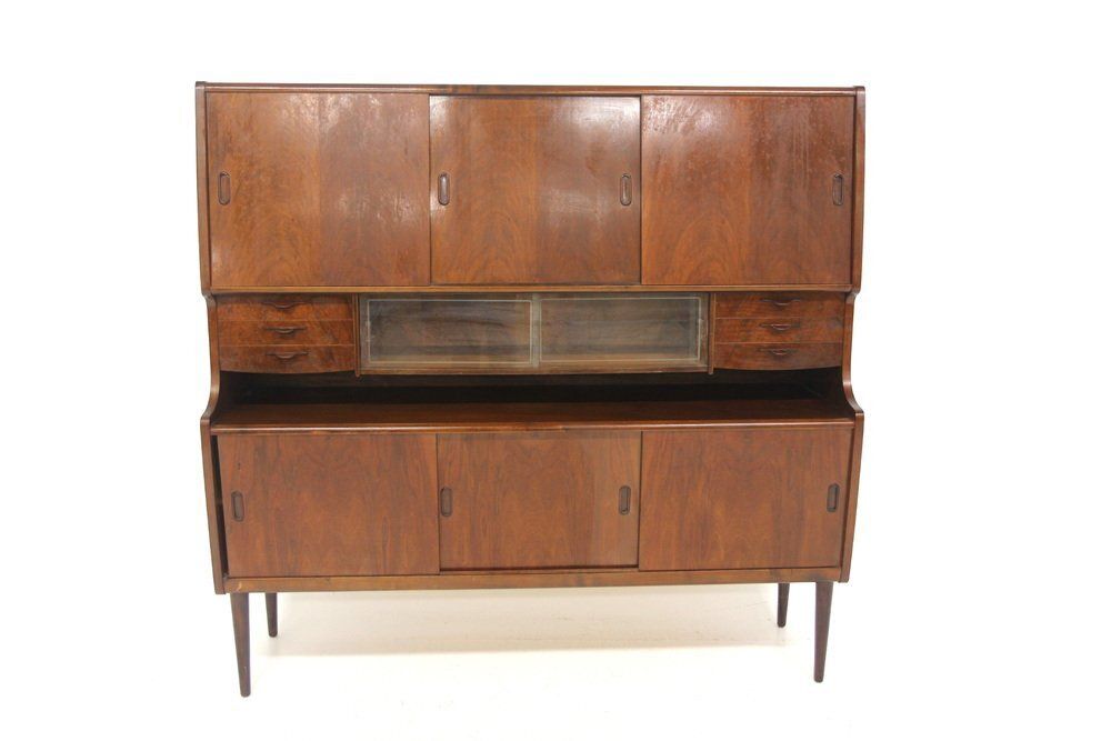 Enfilade scandinave en noyer, Suède, années 1960 photo furniture