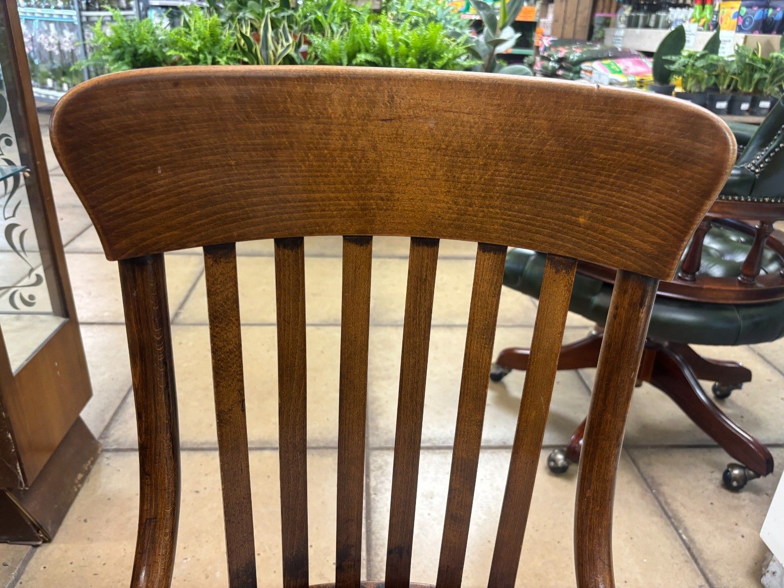 Antique Edwardian Oak Office Chair As Found photo furniture