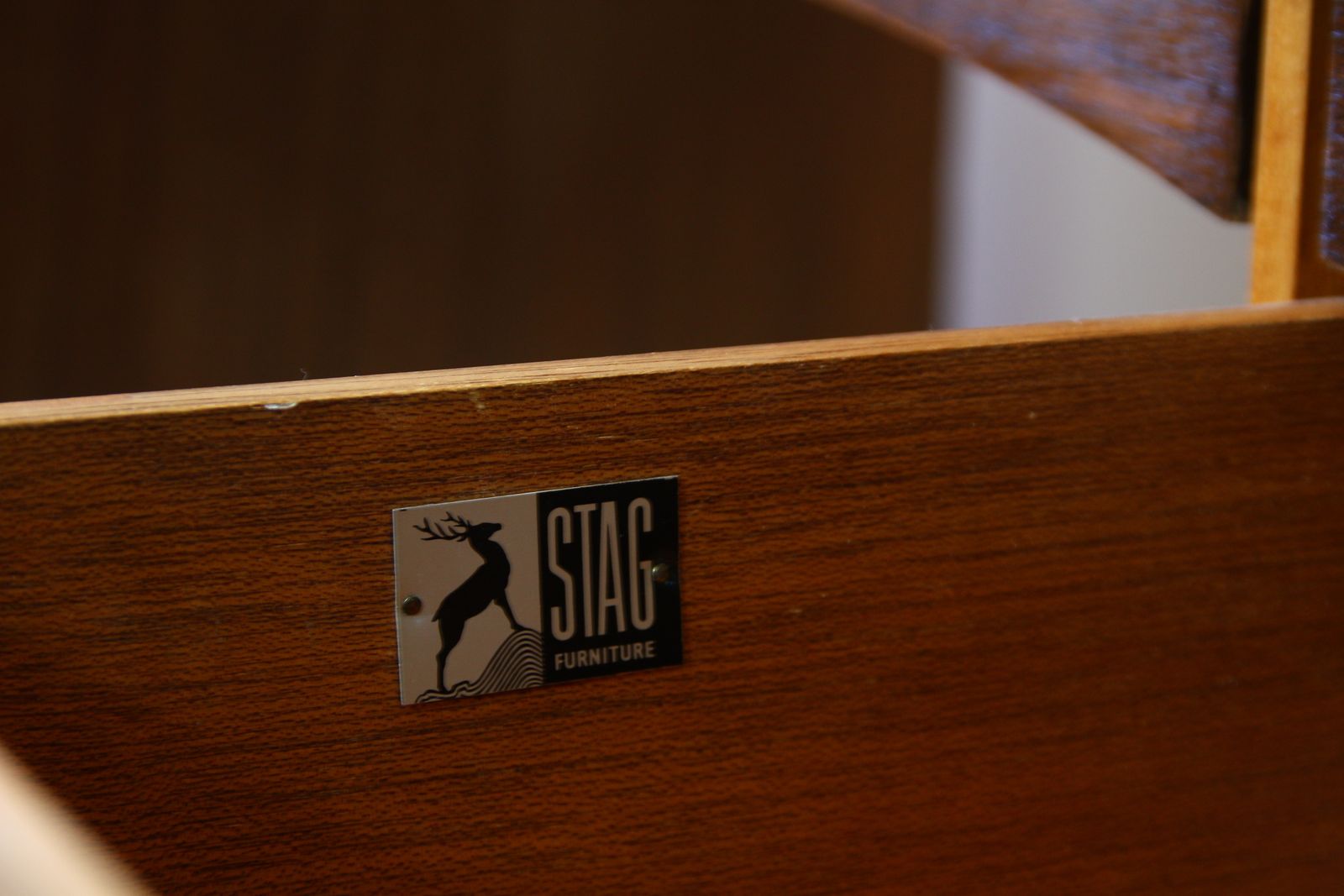 photo for sale Vintage Walnut Desk By John & Sylvia Reid For Stag "Duet" 1960s