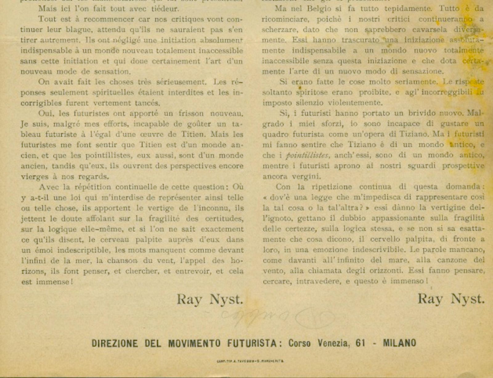 La Peinture Futuriste En Belgique   La Pittura Futurista Nel Belgio, Italy 1912 photo Art