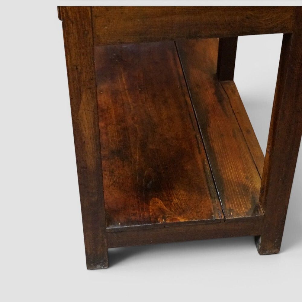 19th Century Oak Dresser Base With Pot Board photo for sale