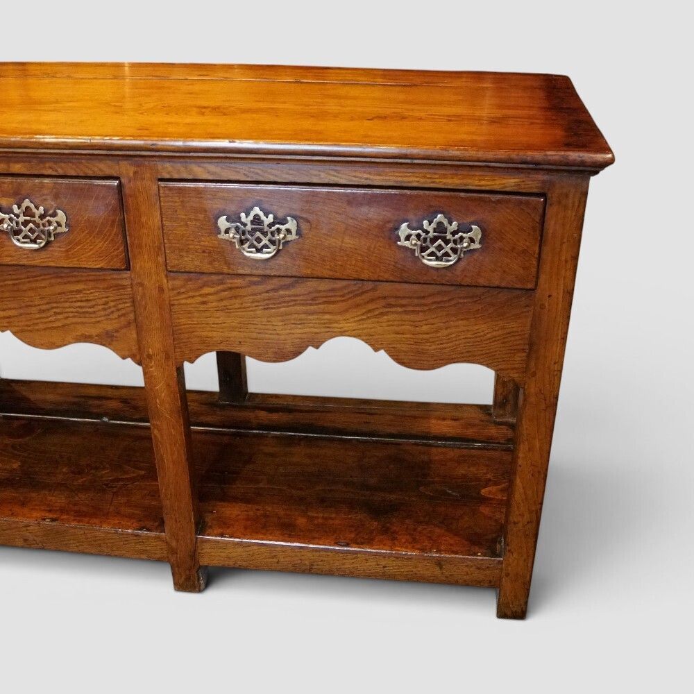 19th Century Oak Dresser Base With Pot Board photo 2675.0