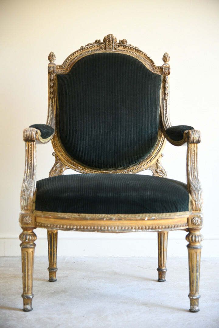 Antique Louis XVI Style Fauteuil Armchair photo buy