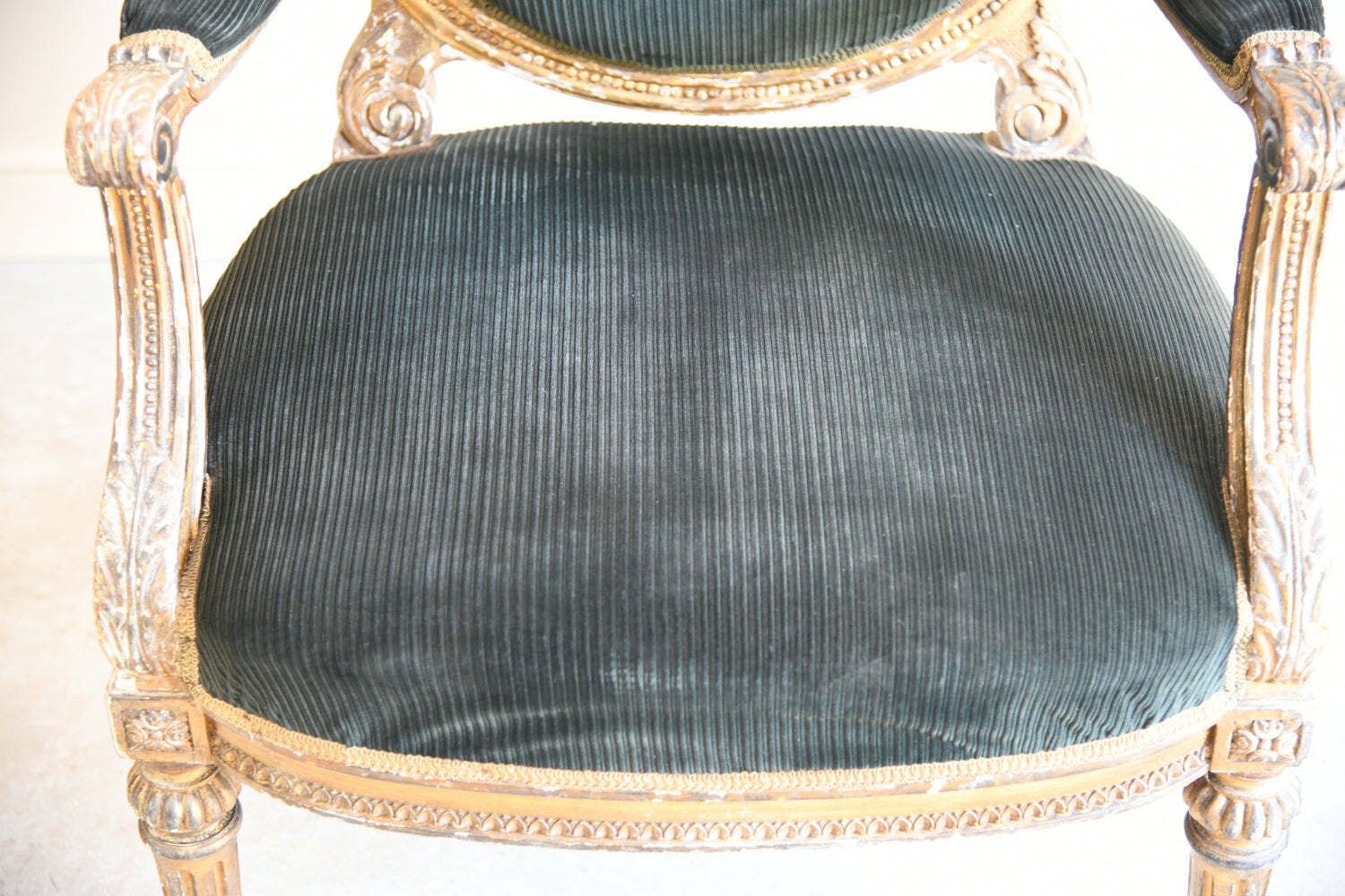 Furniture Antique Louis XVI Style Fauteuil Armchair photo