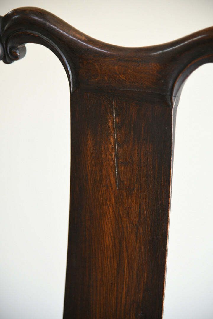 Georgian Style Oak Carver Chair photo Furniture