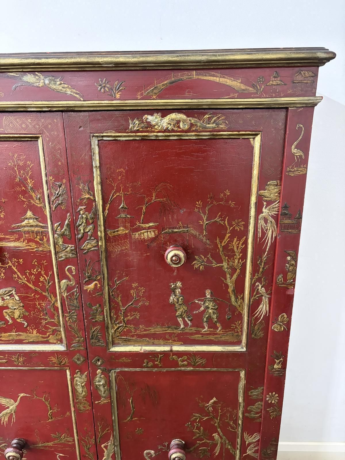 19th Chinoiserie Decorated Cabinet photo Furniture