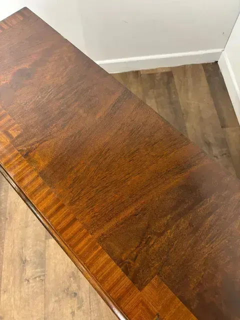 photo for sale Reproduction Mahogany Crossbanded Breakfront Sideboard