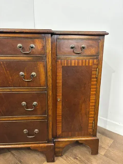 photo buy Reproduction Mahogany Crossbanded Breakfront Sideboard