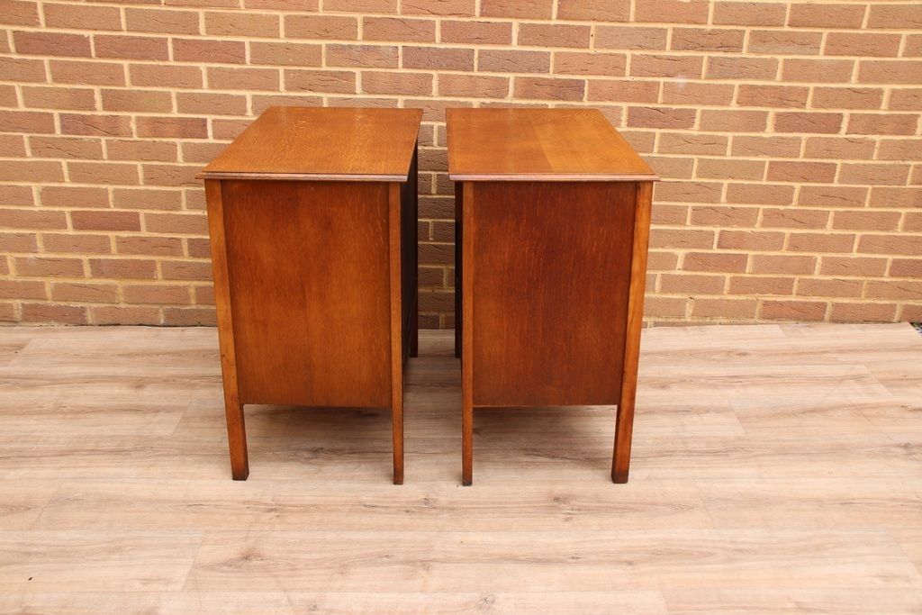 photo buy Pair Of Vintage Oak Bedside Chests