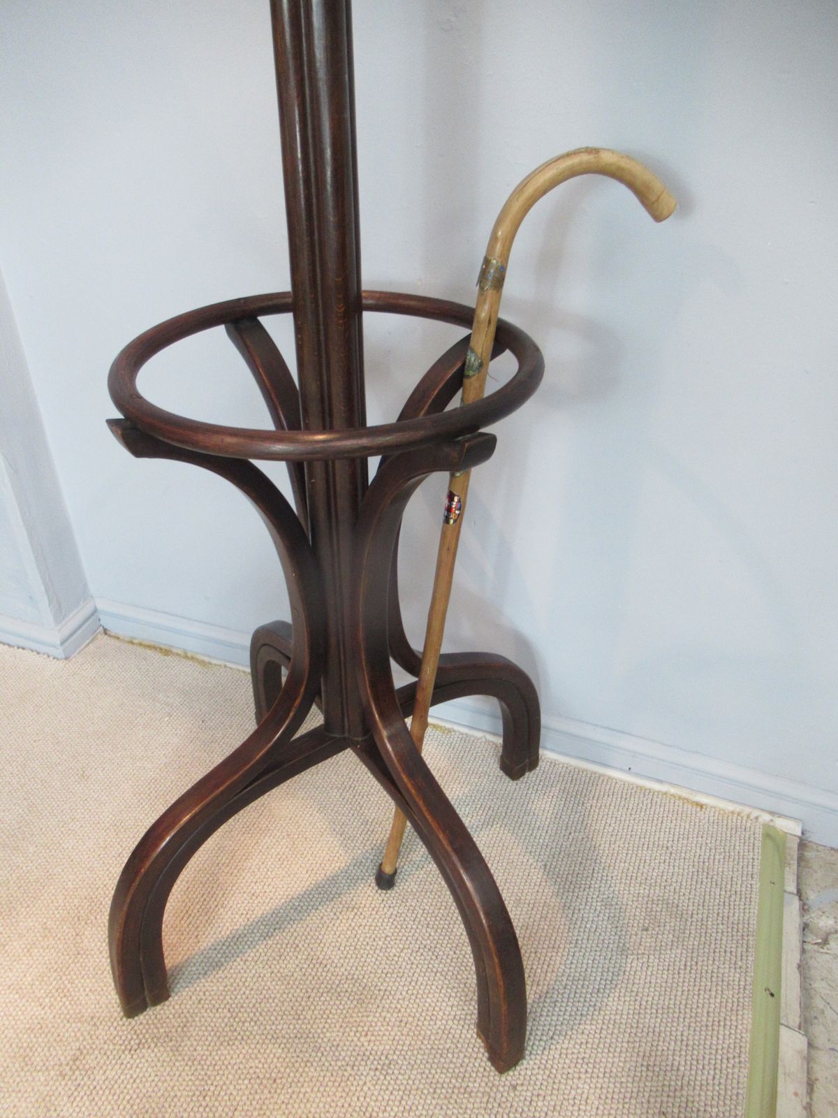 Beech  1920  Bent Wood Hat / Coat Stand photo vintage