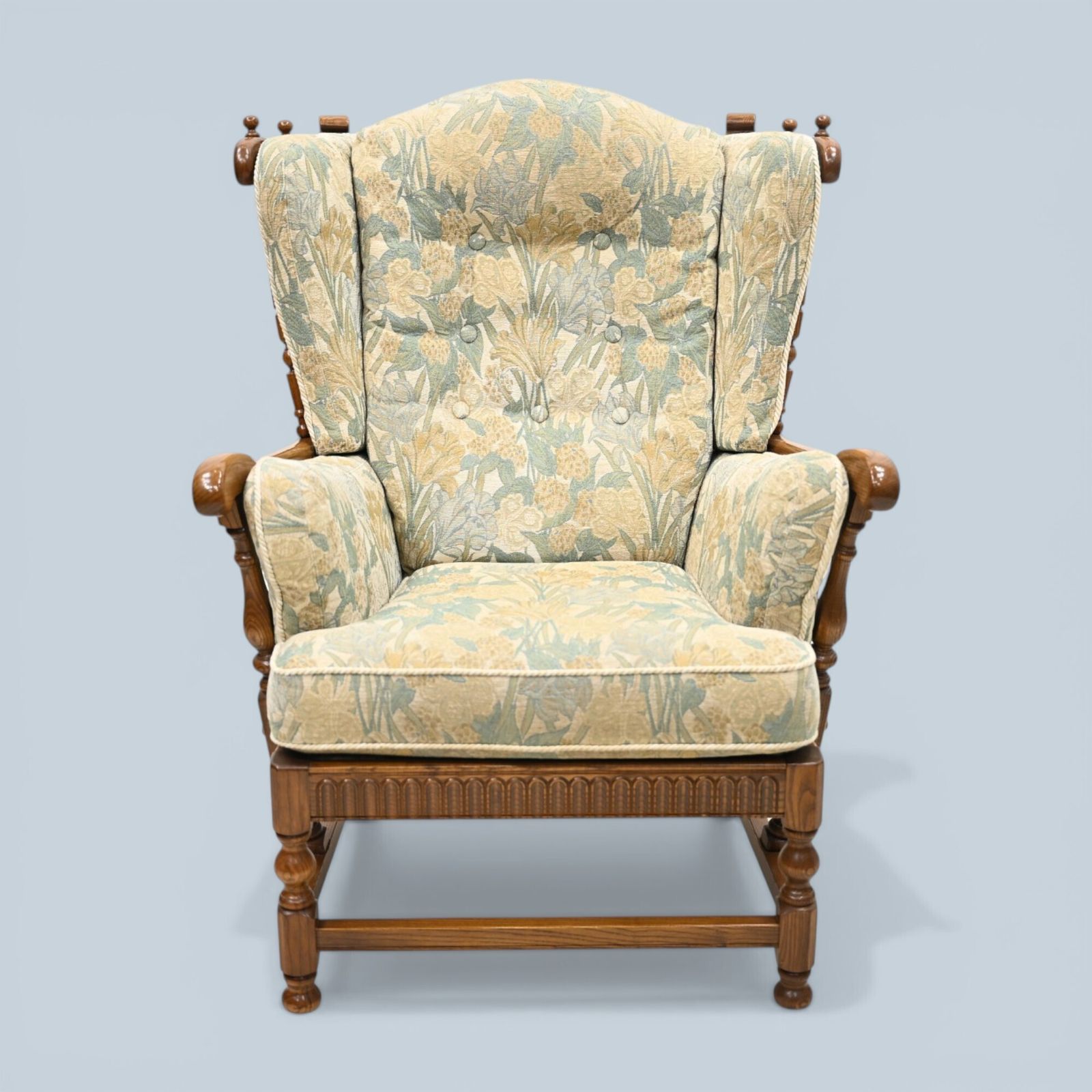 Ercol Cloister Wing Back Easy Fireside Armchair Golden Dawn *Free Delivery photo furniture