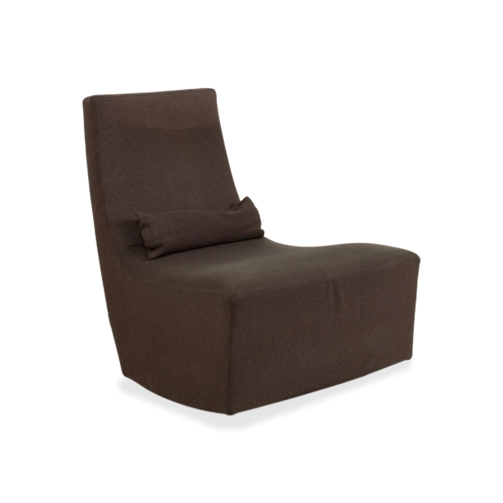Fauteuil Ligne Roset Neo en tissu vert, brun, kaki photo for sale