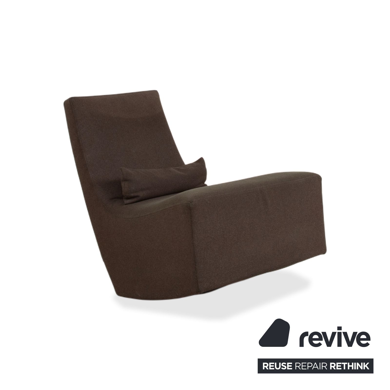 Fauteuil Ligne Roset Neo en tissu vert, brun, kaki photo Mobilier