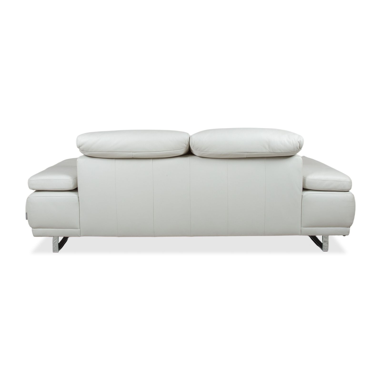 Mobilier Canapé 2 places Willi Schillig Magnolia en cuir gris clair os, fonction manuelle photo