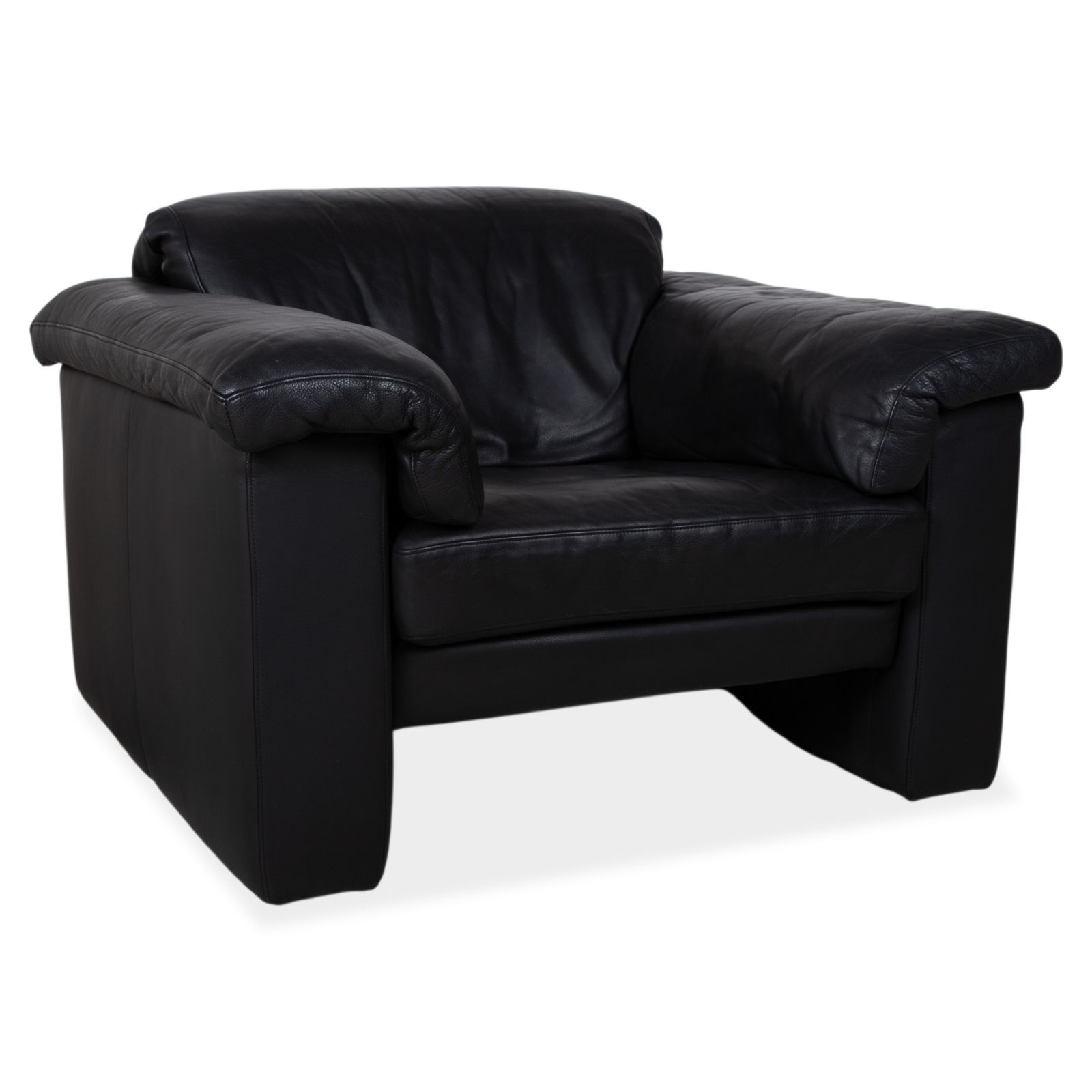 Fauteuil Rolf Benz 4000 en cuir noir