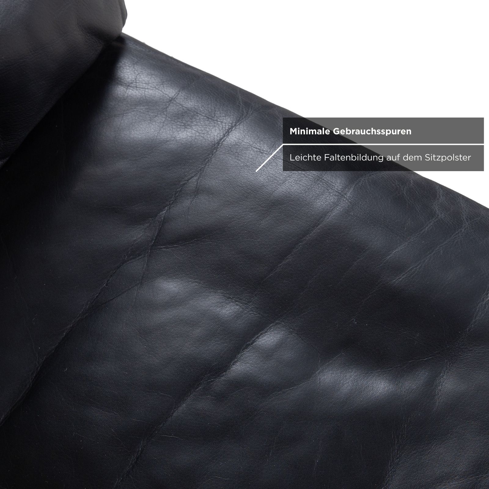 Fauteuil Rolf Benz 4000 en cuir noir photo vinterior
