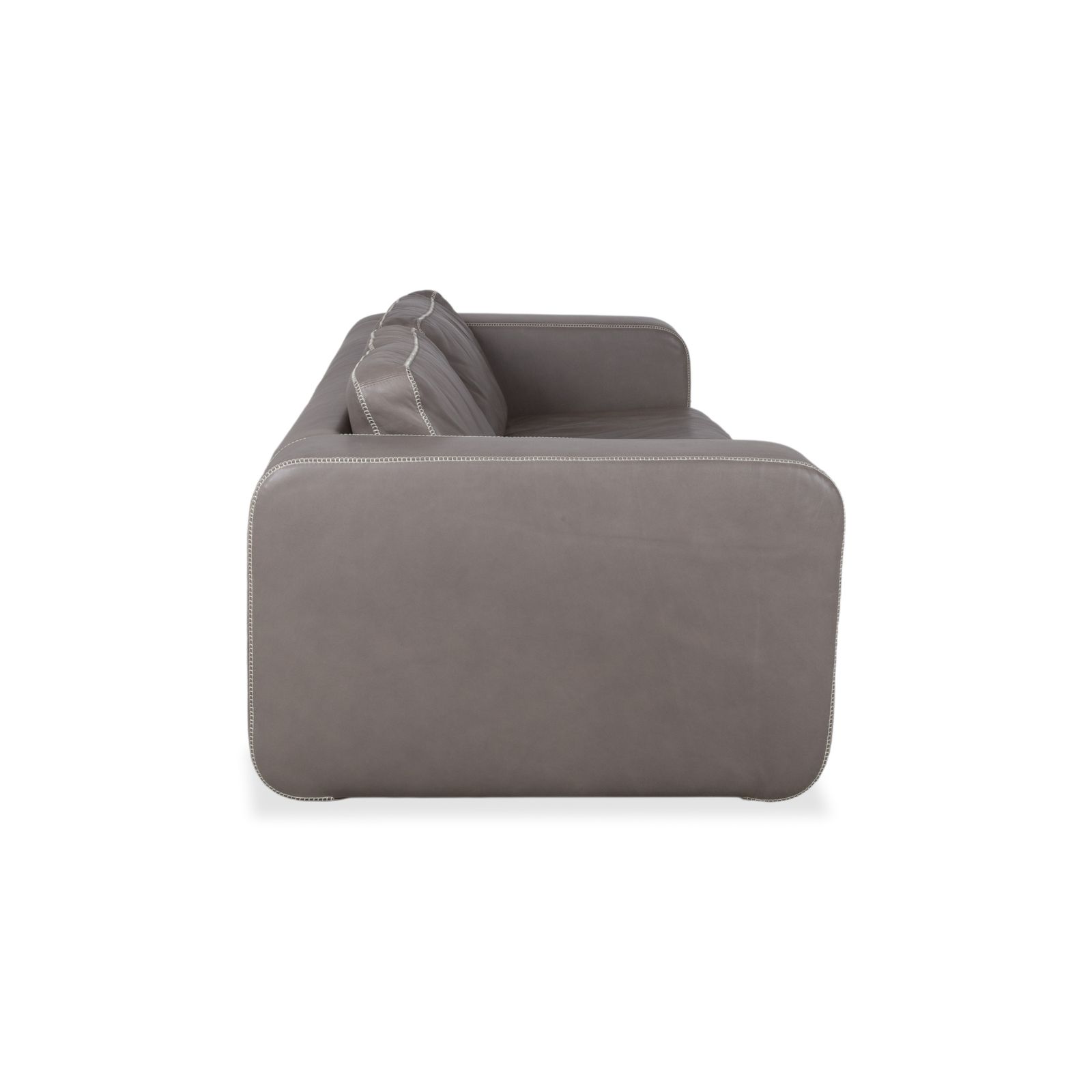 photo furniture Canapé 4 places en cuir Machalke Valentino, gris