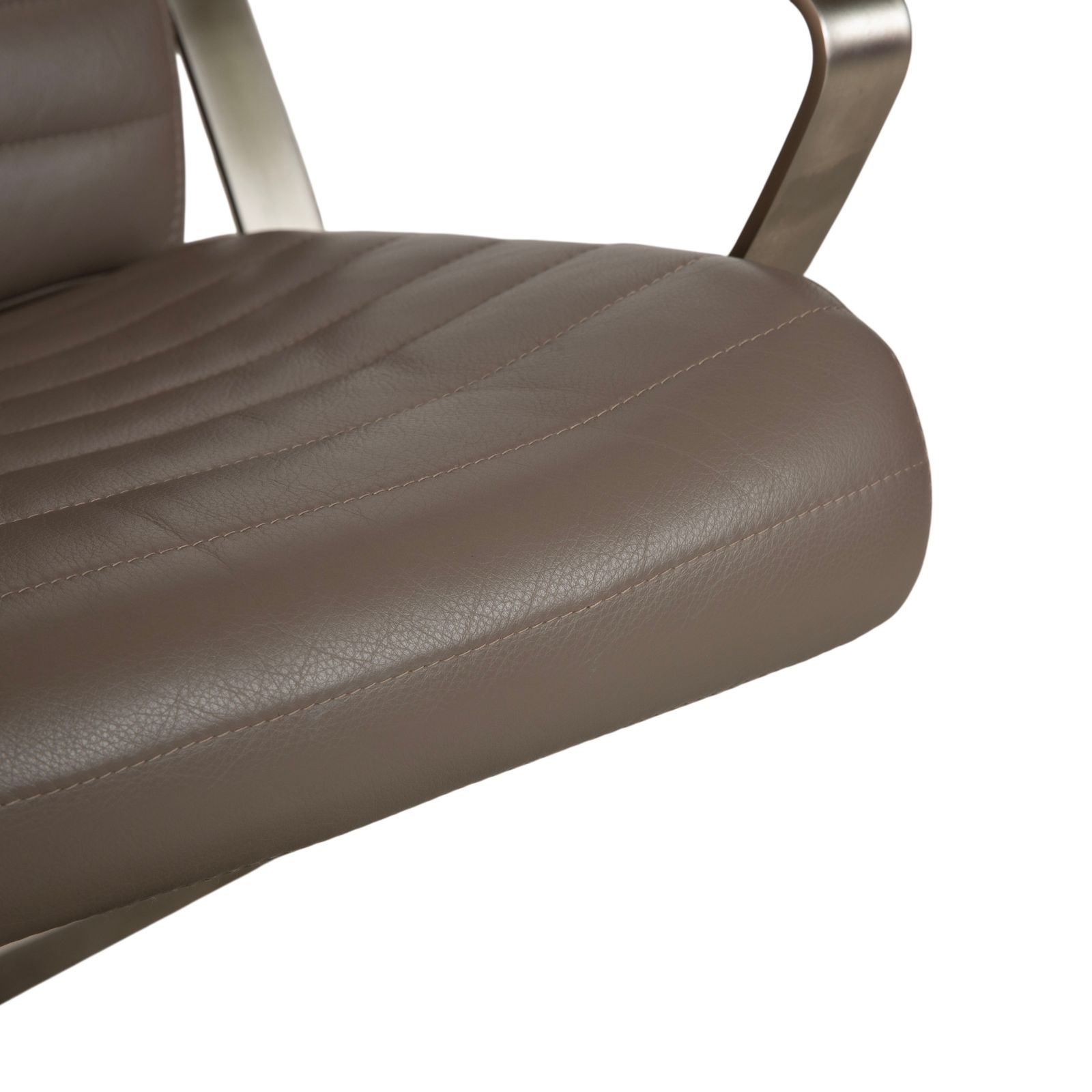 Fauteuil BoConcept Wing en cuir, vert olive, beige, gris, taupe, fonction manuelle photo buy
