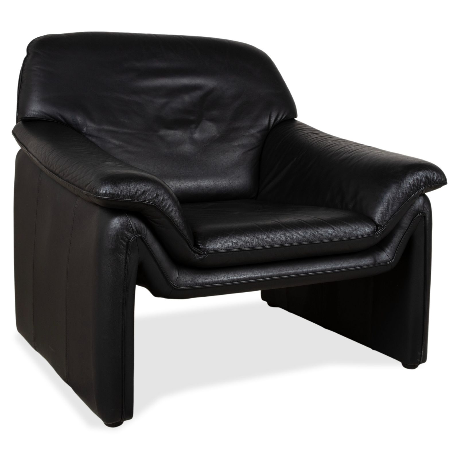 Fauteuil Lauuser Atlanta en cuir noir