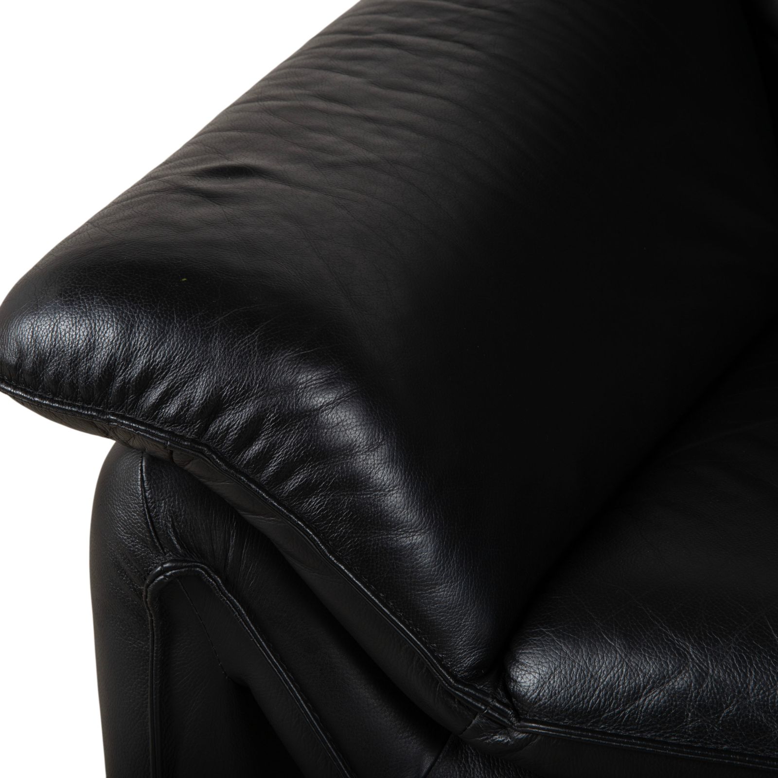 Fauteuil Lauuser Atlanta en cuir noir photo Mobilier
