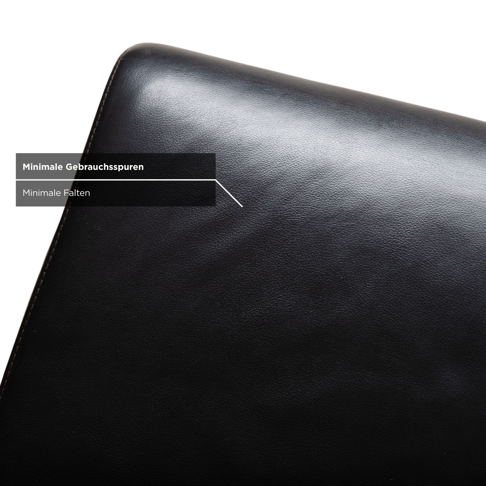 Hülsta D2 8 Piece Set Of Leather Cantilever Chairs In Black photo vinterior