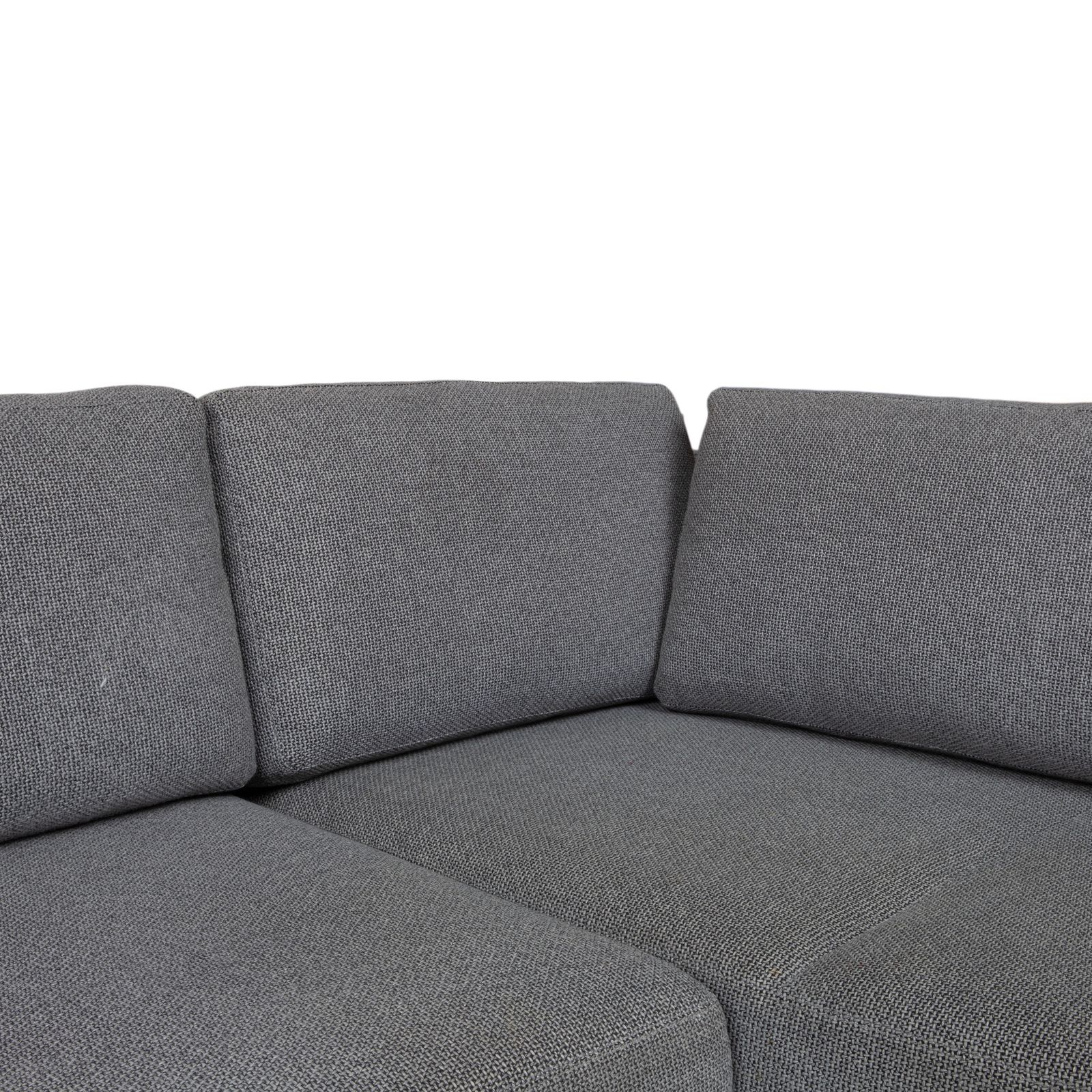 Canapé d'angle Walter Knoll Big Blue en tissu gris, fonction manuelle photo vinterior
