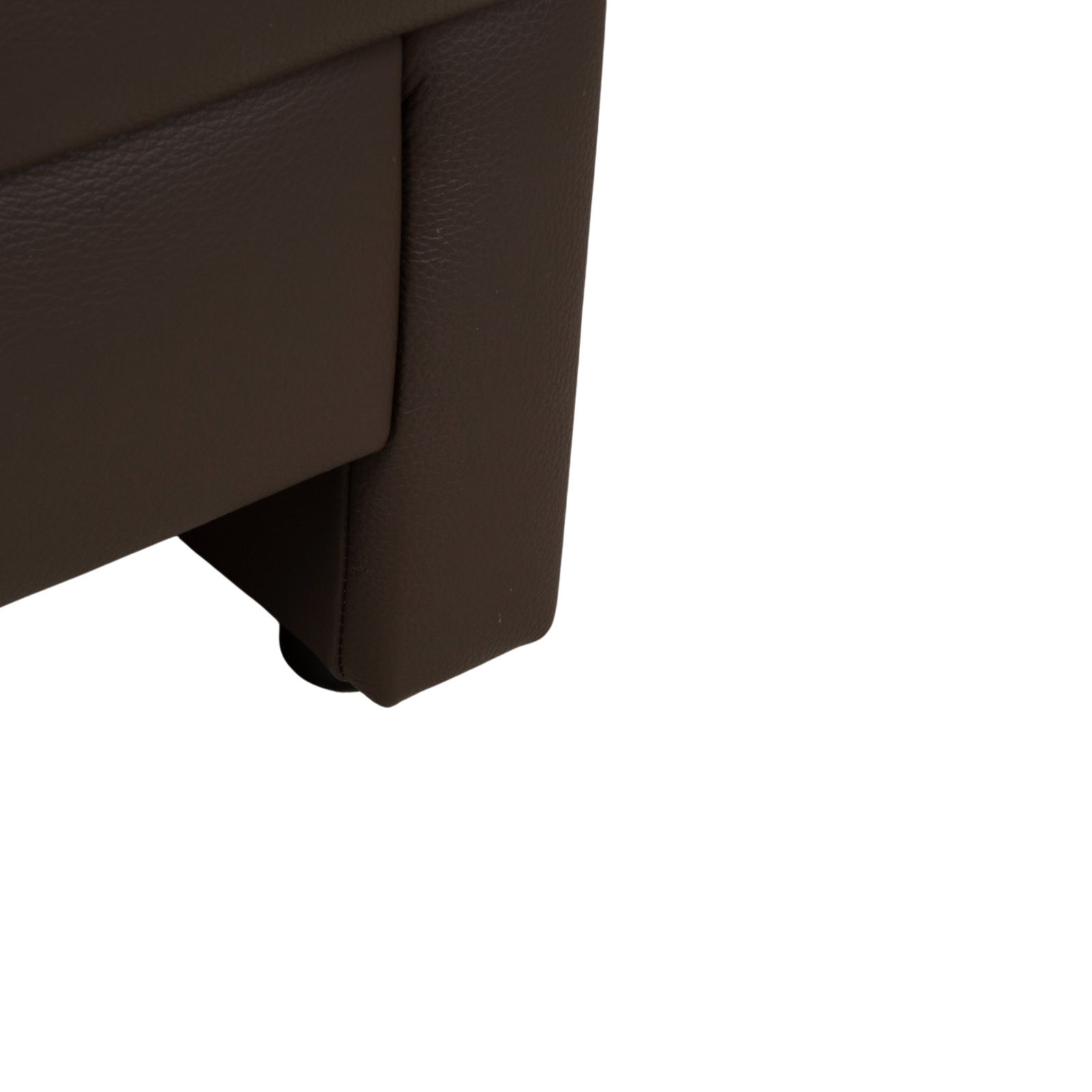 Tabouret Ewald Schillig Concept Plus en cuir, brun gris moka photo for sale