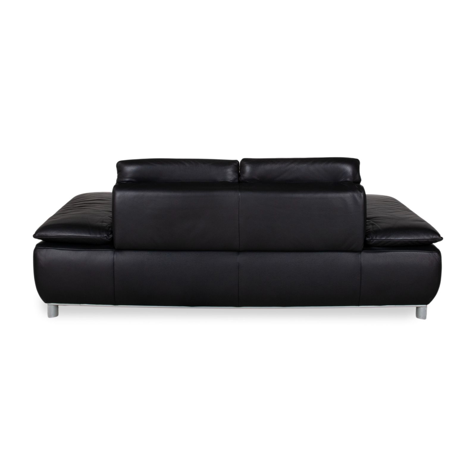 Mobilier Canapé 2 places Koinor Volare en cuir noir, fonction manuelle photo