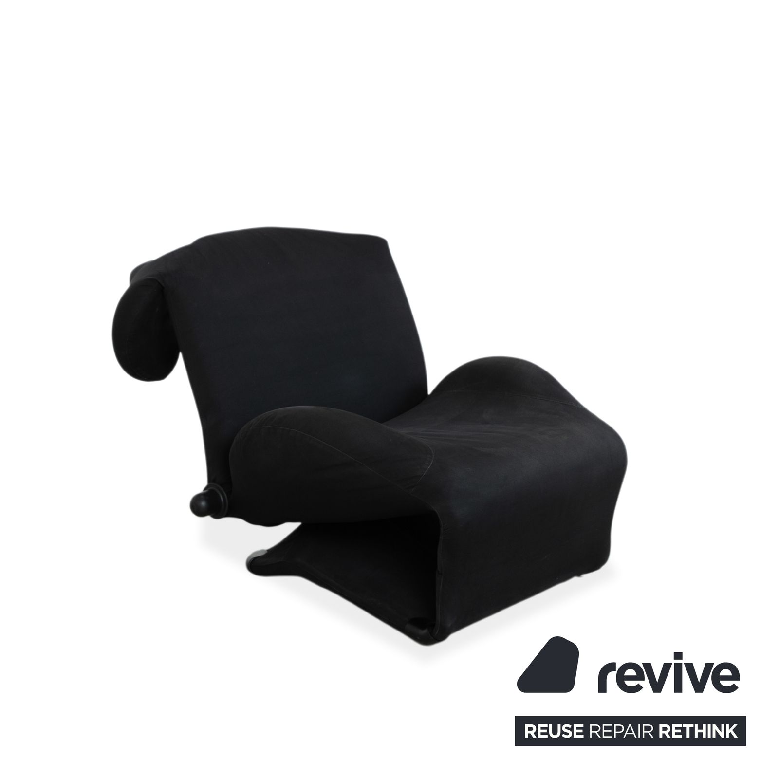 Fauteuil Cassina Wink en tissu noir, fonction manuelle photo Mobilier
