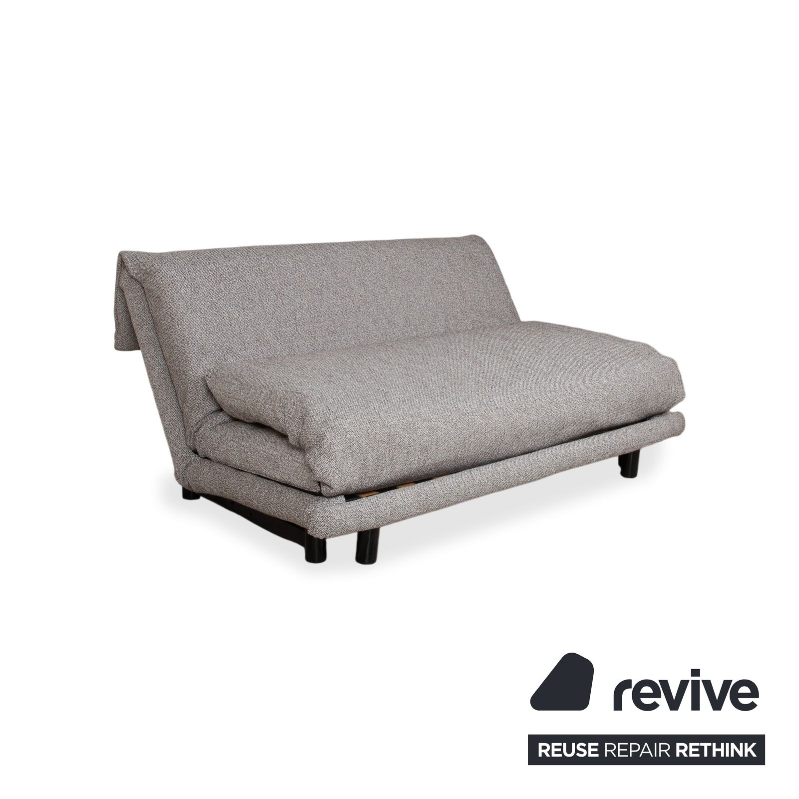 Canapé convertible 3 places Ligne Roset Multy en tissu gris, fonction manuelle photo Mobilier
