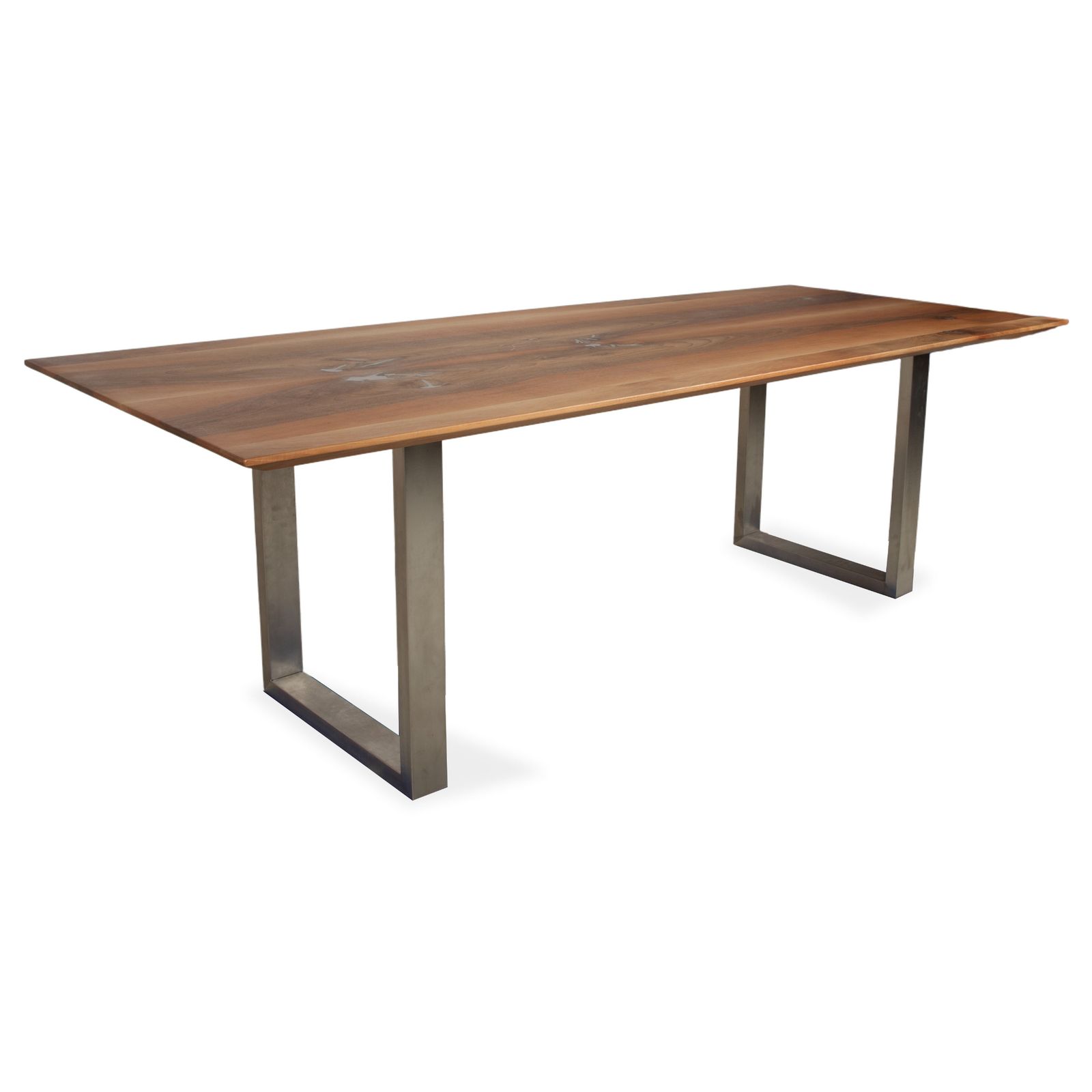 Table à manger Rott Woodart en bois, marron, noyer massif, 240 x 100 cm