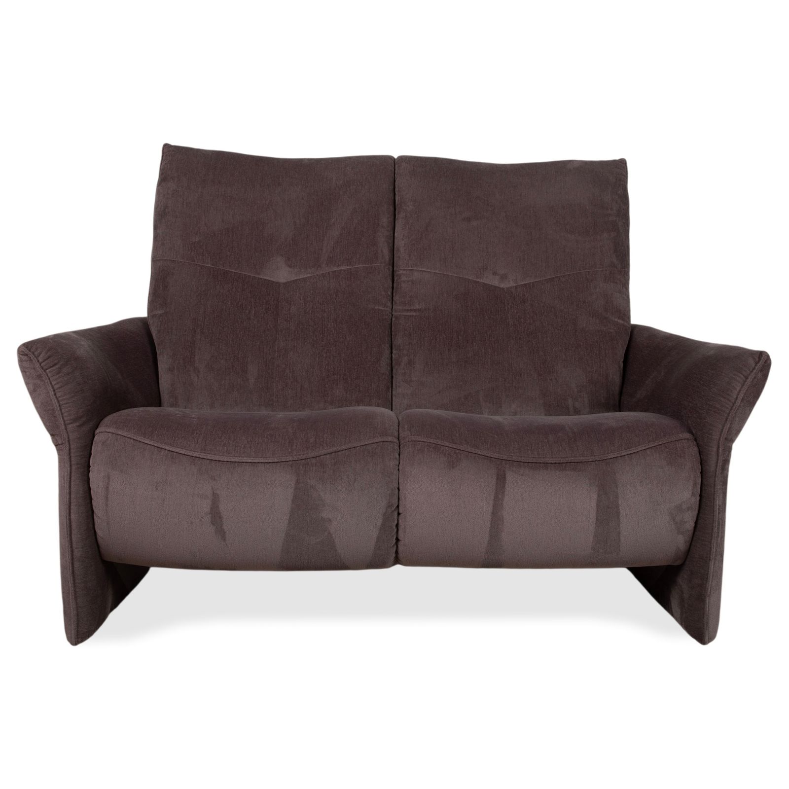 Canapé 2 places Mondo Varia 2057 en tissu gris taupe, à fonction manuelle