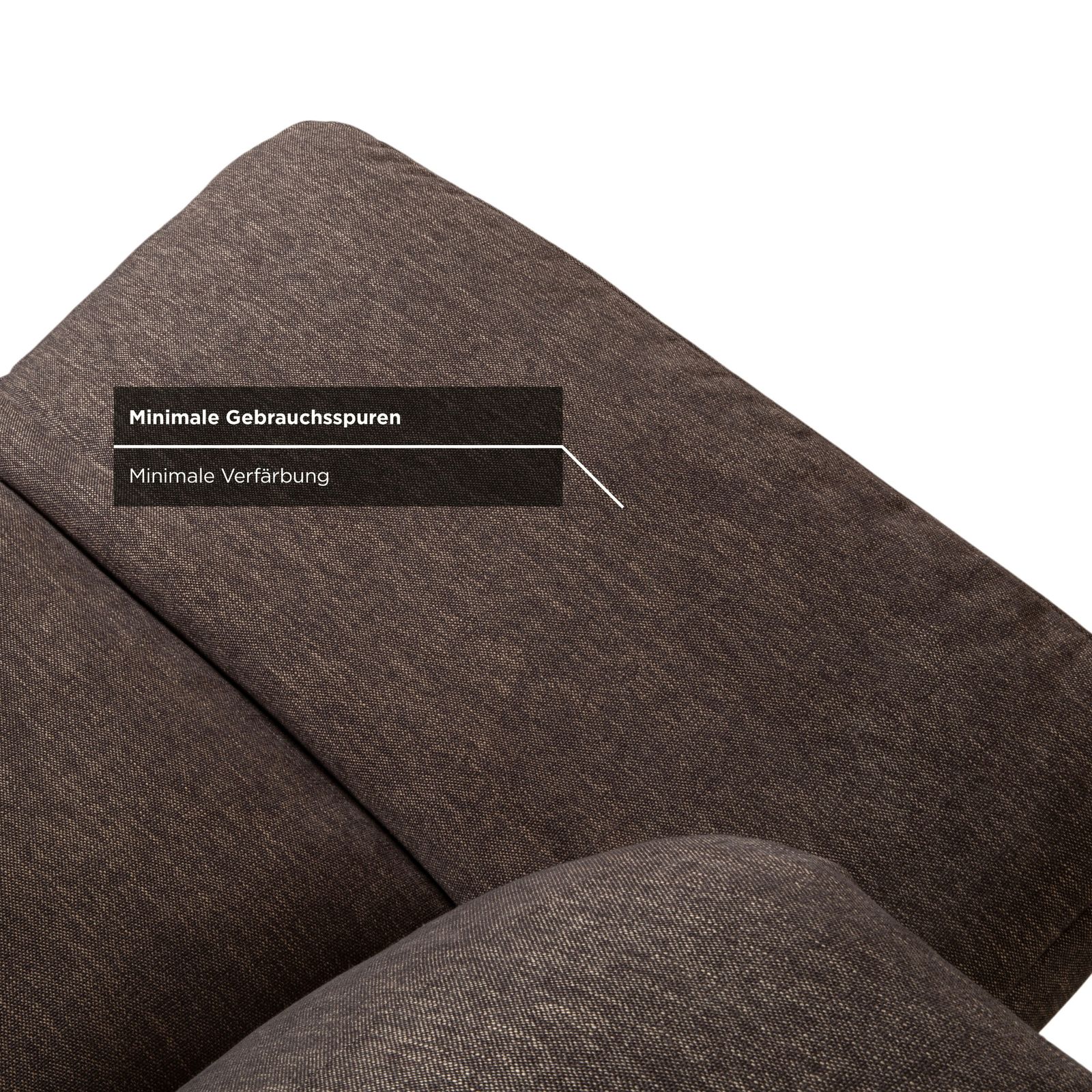 Mobilier Canapé 3 places Musterring MR 495 en tissu, gris taupe brun, fonction manuelle photo