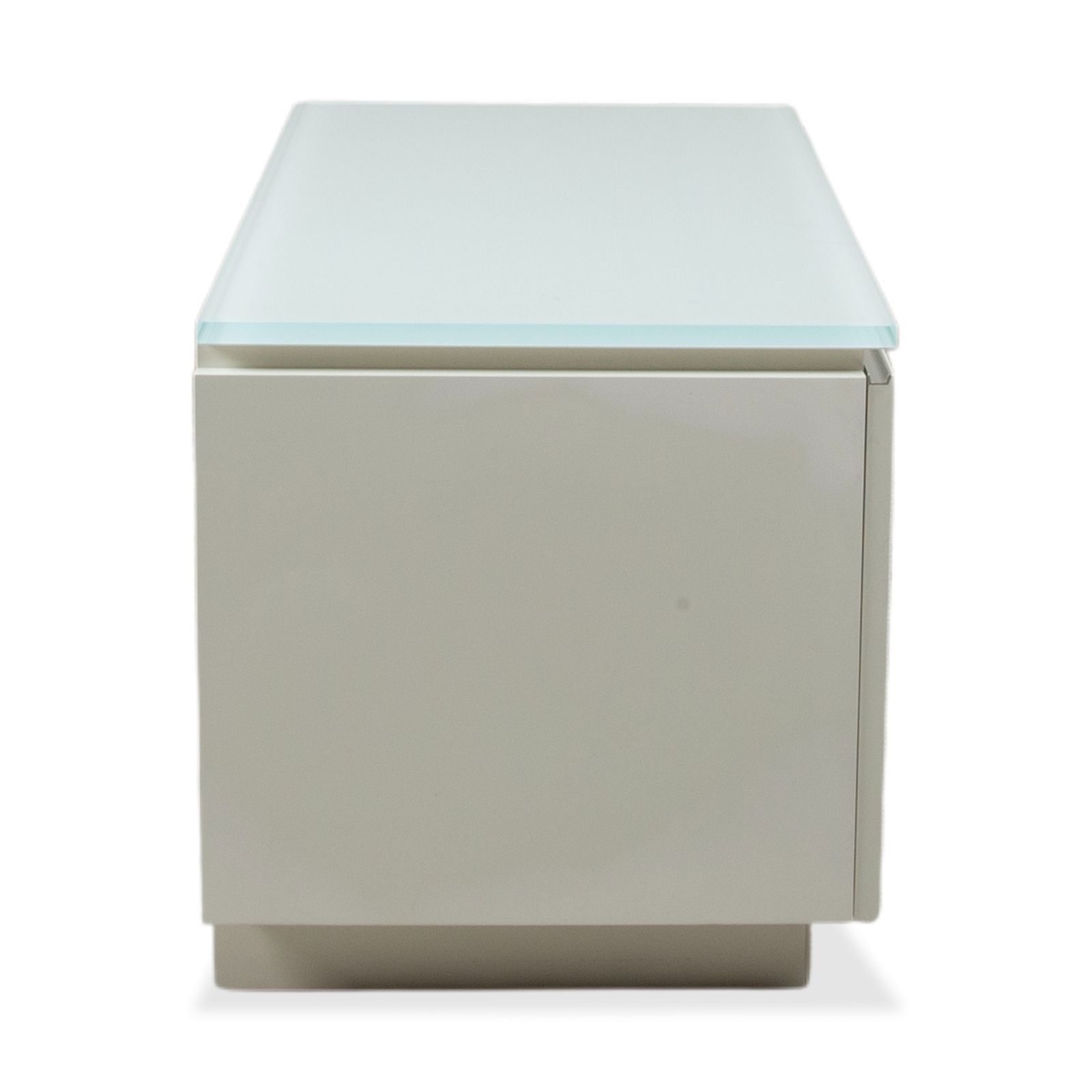 photo for sale Buffet Interlübke Cube en bois blanc, meuble TV