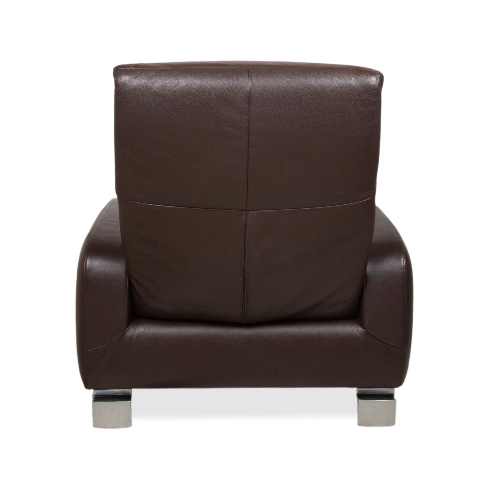 photo for sale Fauteuil en cuir Willi Schillig brun