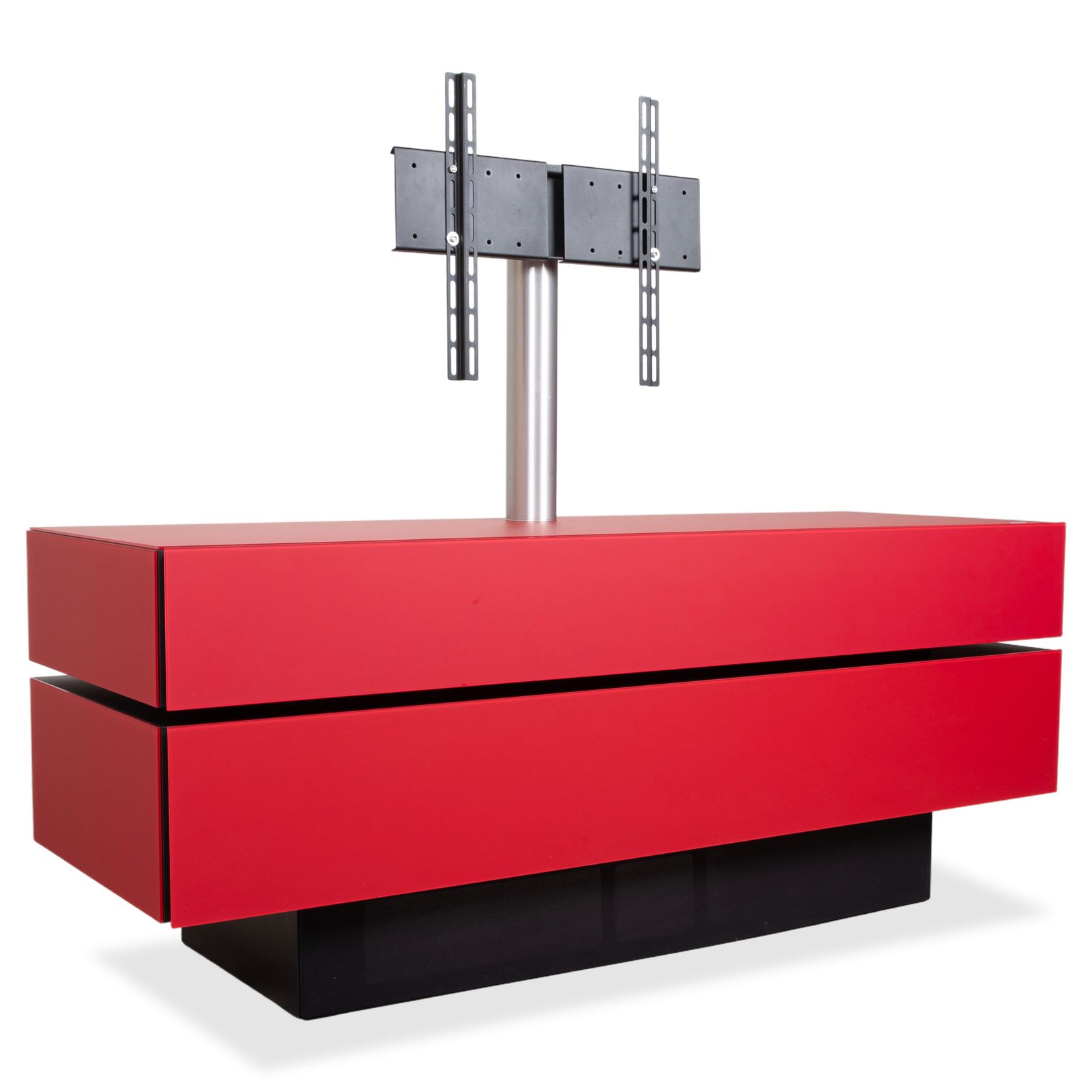 Buffet Spectral Brick BR1502 en bois et verre rouge, fonction manuelle