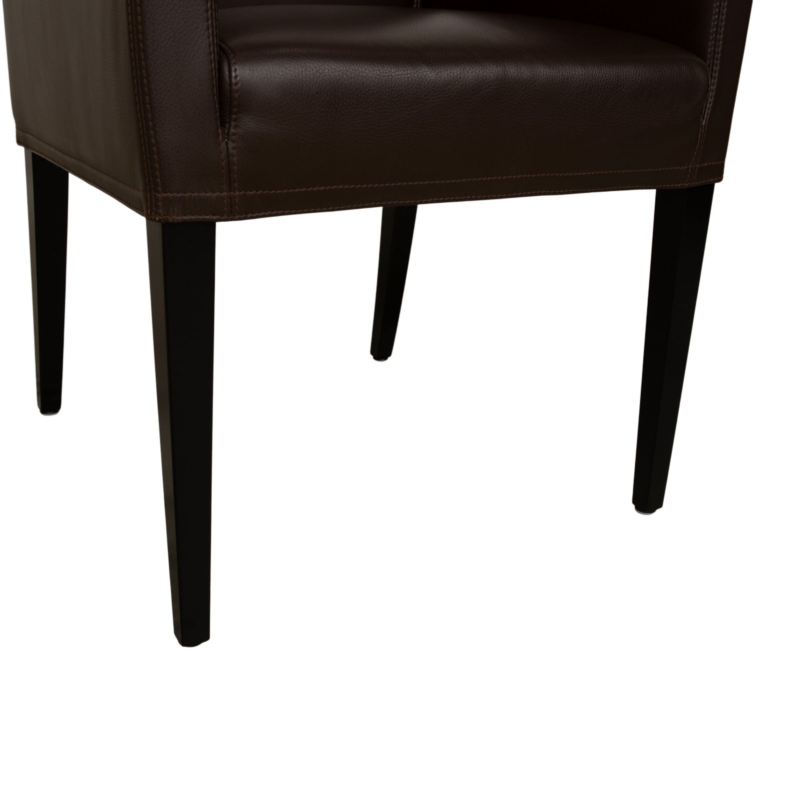 Set Of 6 Wittmann Berlin Leather Chairs, Brown/Dark Brown, For Dining Room photo vintage