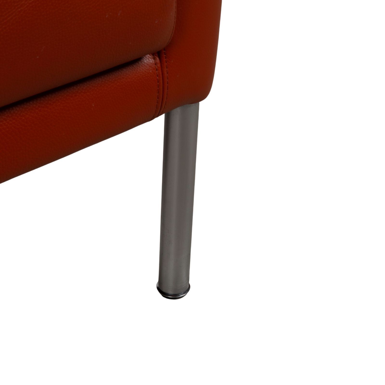 Fauteuil Walter Knoll Jason en cuir rouge photo 2570.0