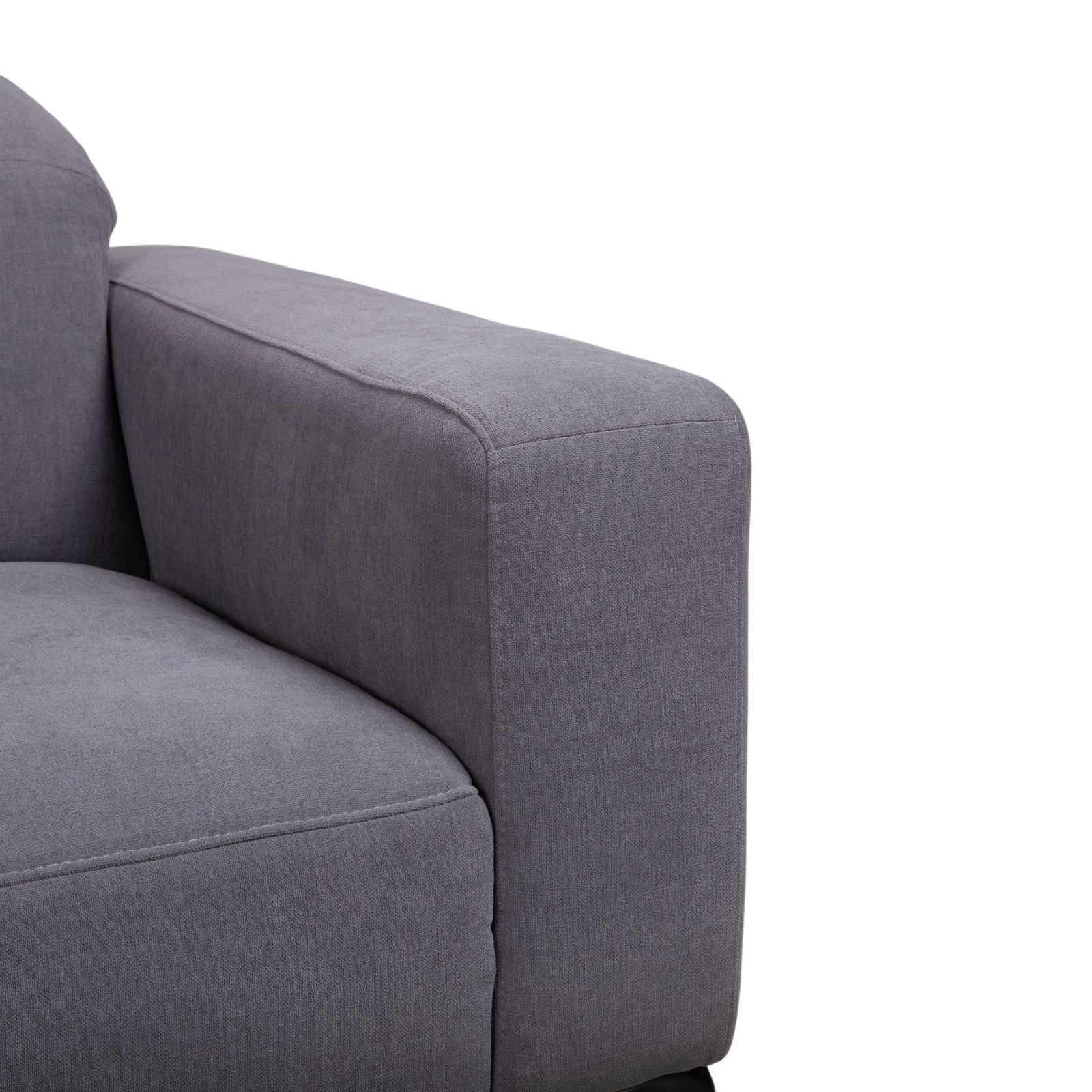 Canapé d'angle BoConcept Zurich en tissu, gris photo vintage