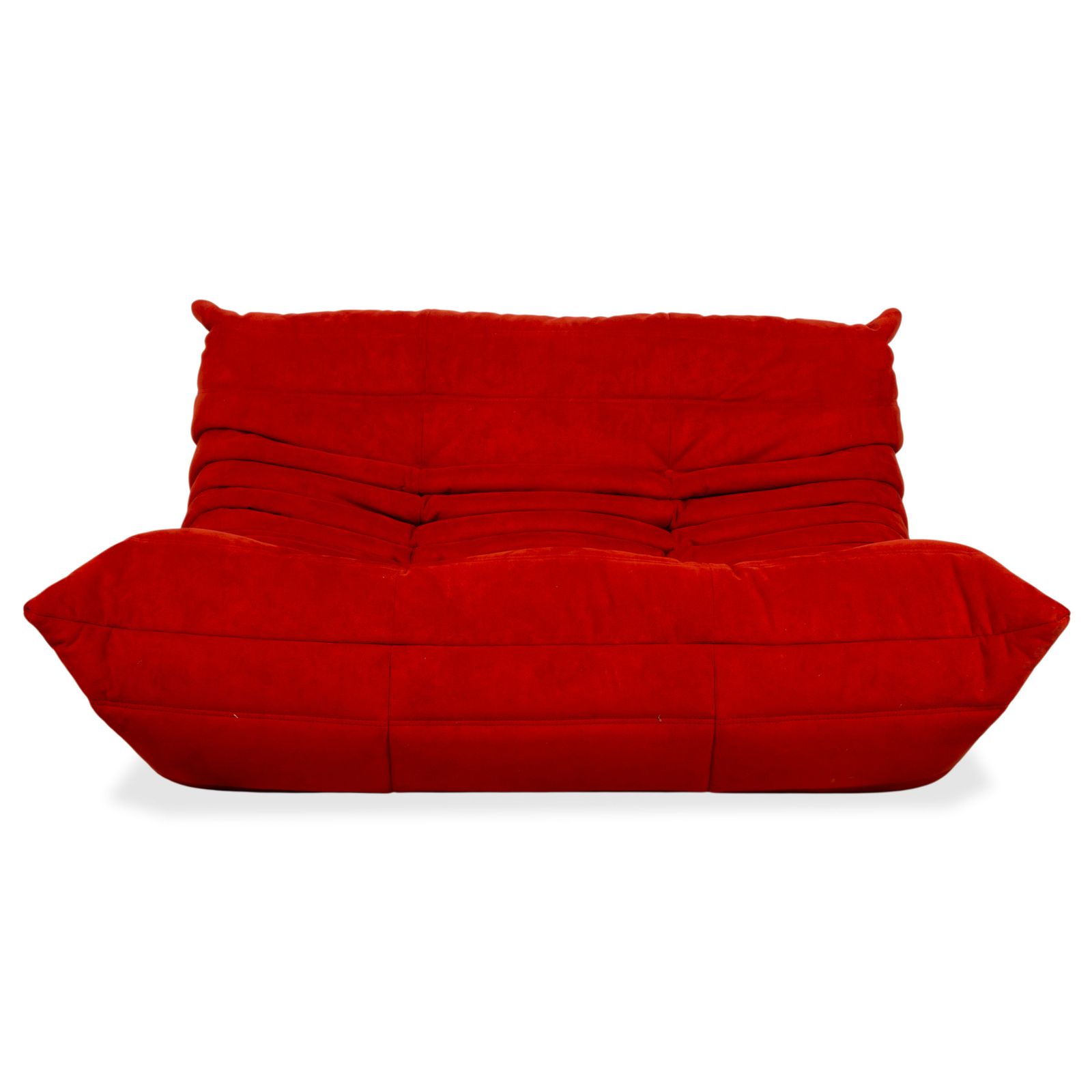 Ligne Roset Togo Tweezitsbank In Rode Stof