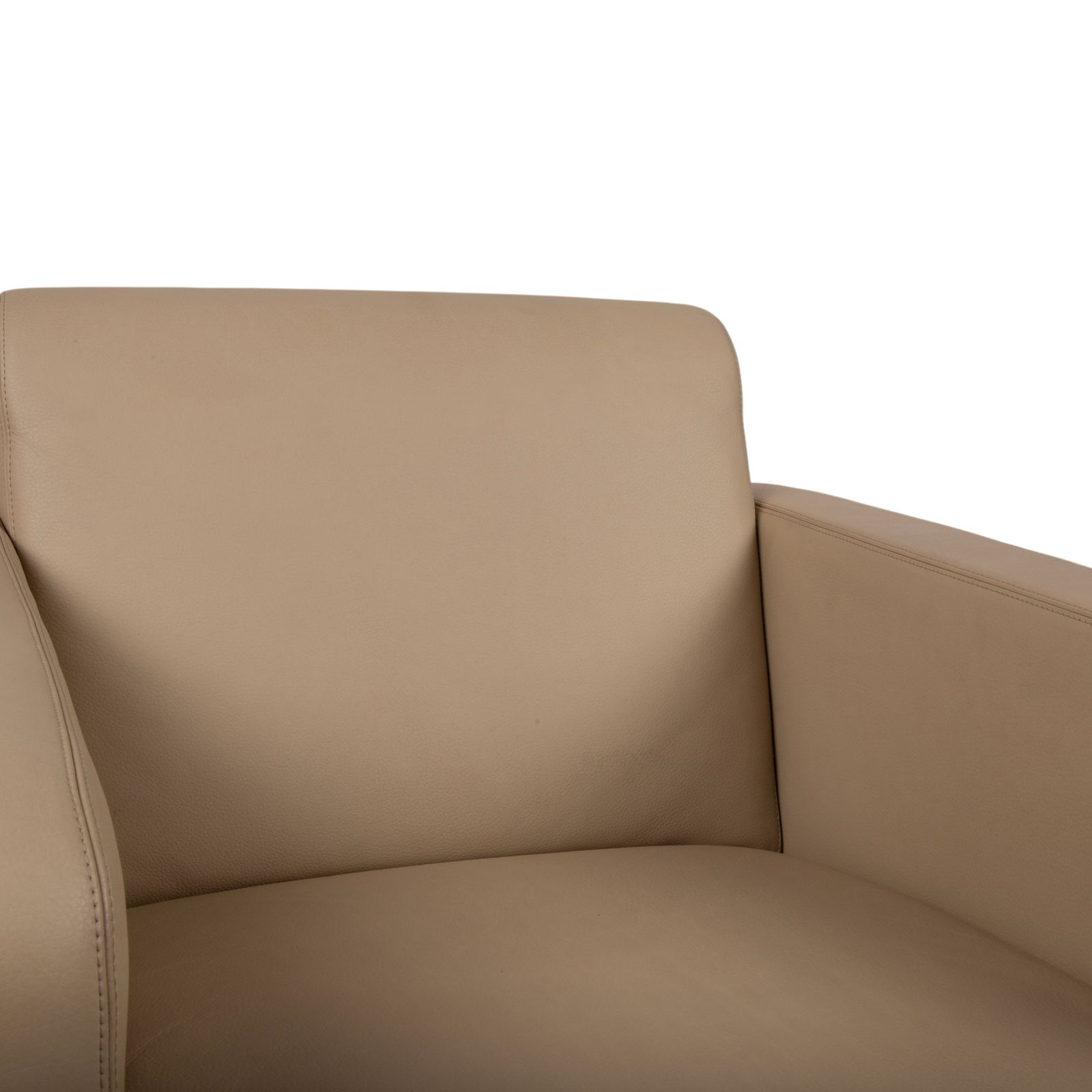 Fauteuil Cor Quant en cuir beige sable photo Mobilier