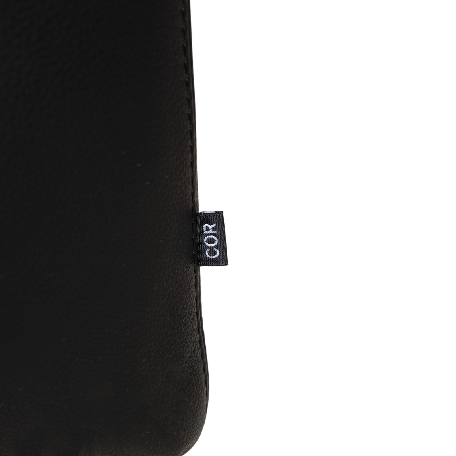 Pouf Cor Moss en cuir noir photo vinterior