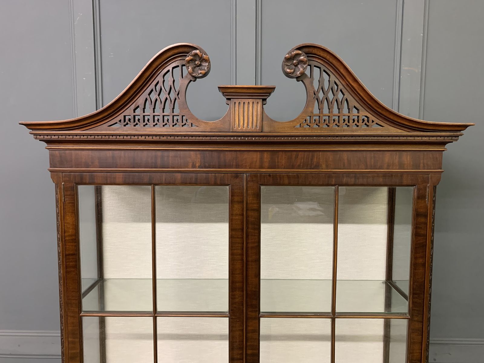 Chippendale Stye Mahogany Display Cabinet photo Furniture