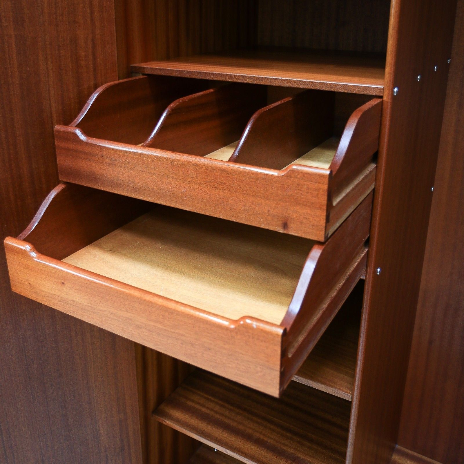 A Pair Of G Plan Tola And Black His And Hers Wardrobes Librenza Range 1960s photo buy