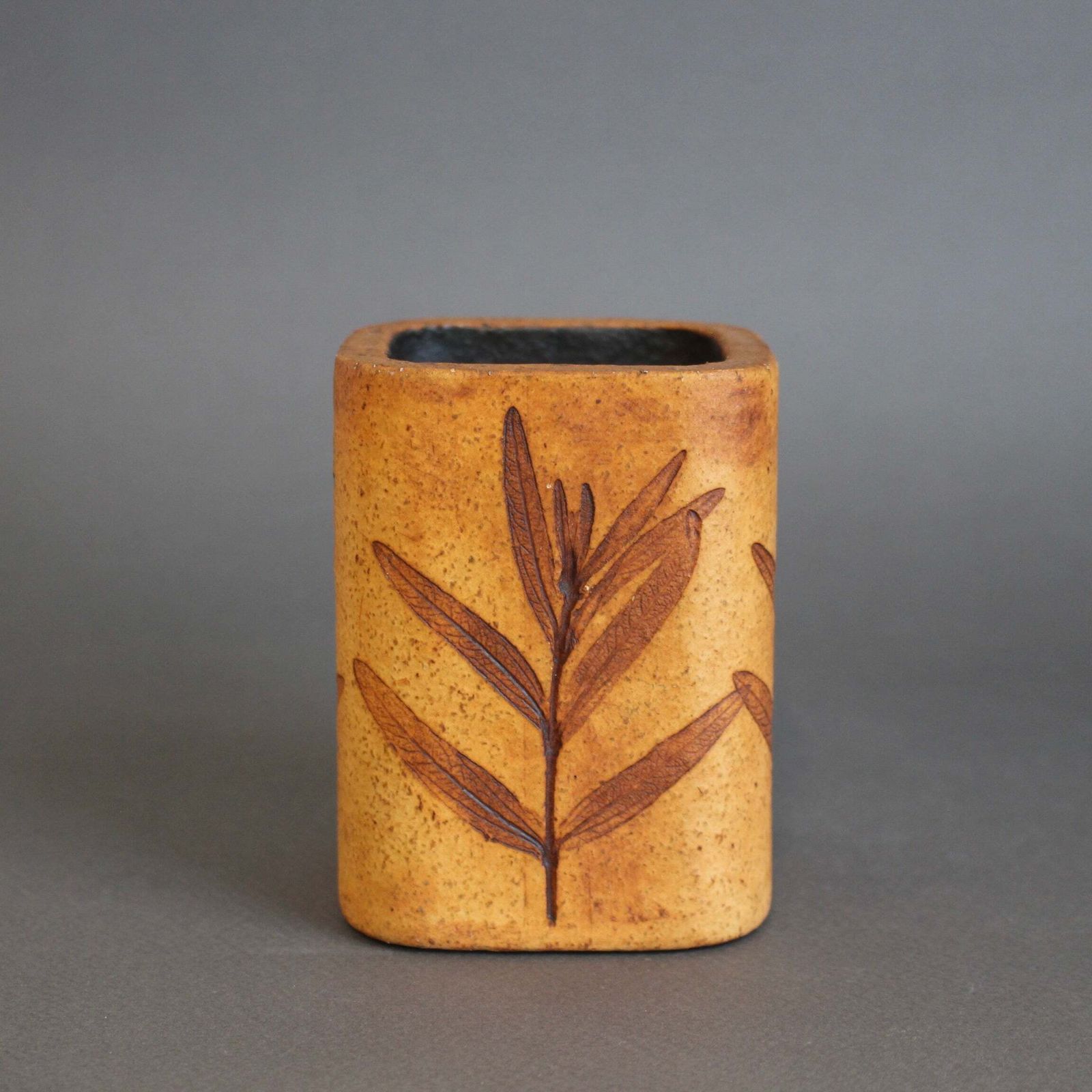 Vintage Stoneware Receptacle By Raymonde Leduc (Circa 1960s) photo Home Decor